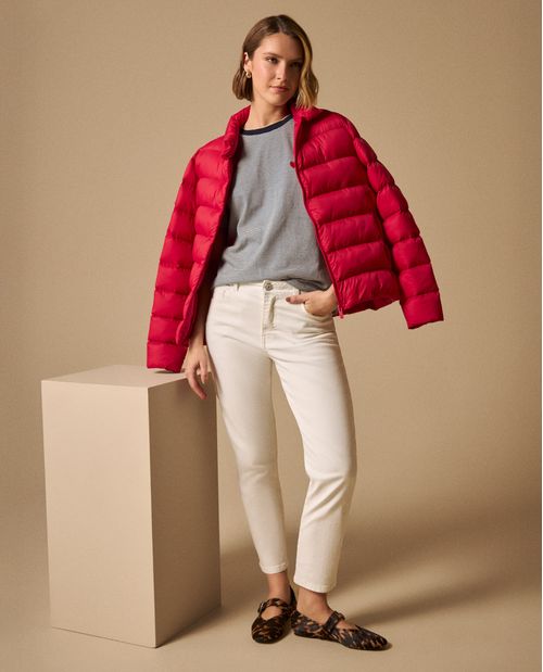 Jean Mom Blanco Tiro Alto