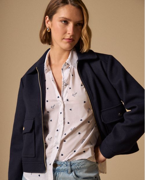 Camisa con Estampado Love Romántico