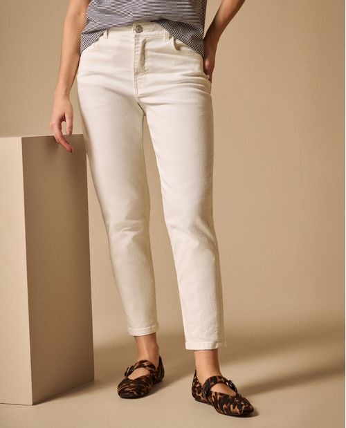 Jean Mom Blanco Tiro Alto