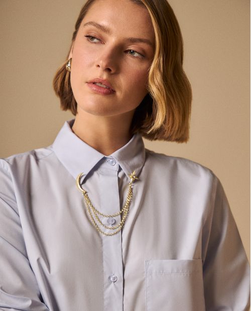 Camisa Azul Claro Manga Larga Premium