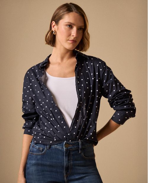 Camisa con Estampado Love Romántico