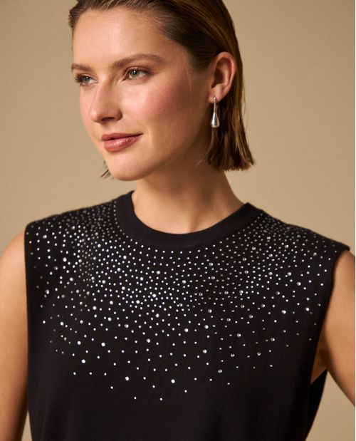 Camiseta con Detalles Brillantes