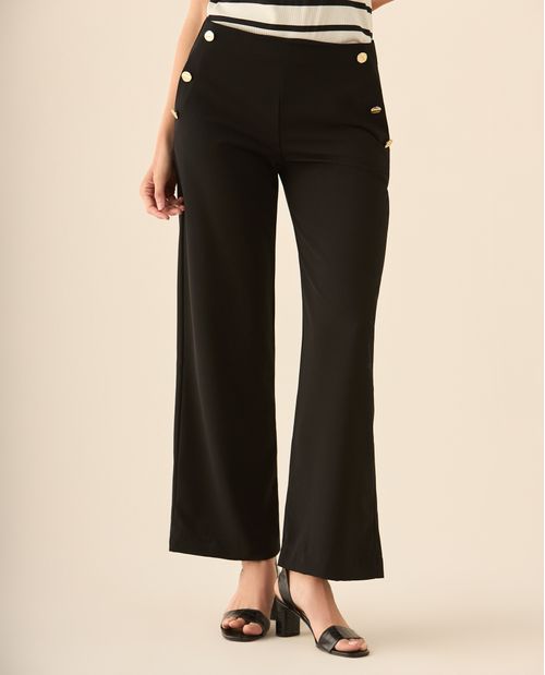 Pantalón con elástico en pretina para mujer