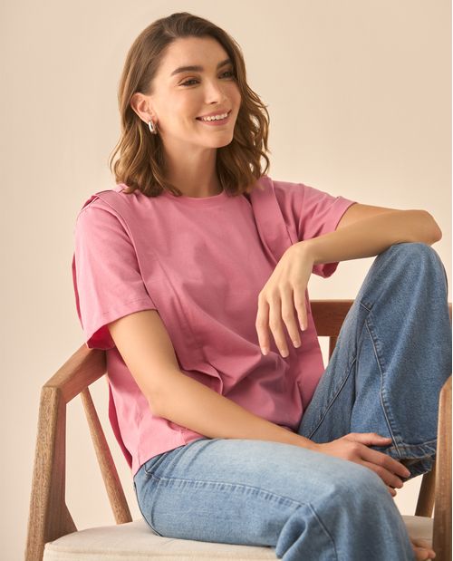 Camiseta tradicional manga corta para mujer