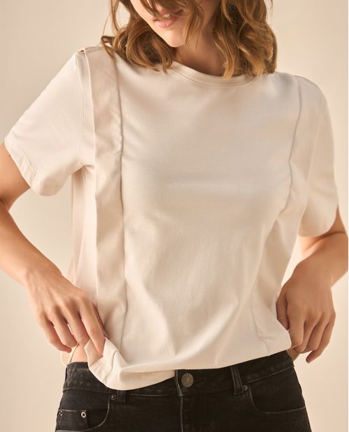 Camiseta tradicional manga corta para mujer