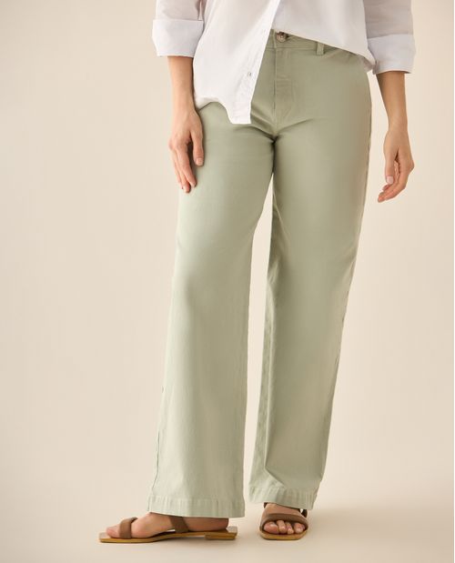 Pantalón bota recta clásico para mujer