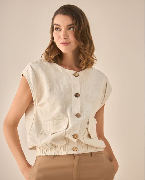 Chaleco manga sisa con pieza