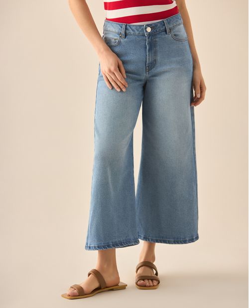 Jean Culotte fit tiro alto para mujer