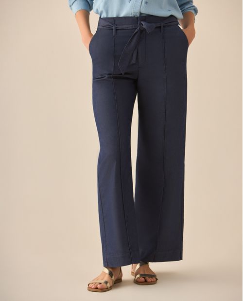 Pantalón de bota recta y tiro súper alto para mujer