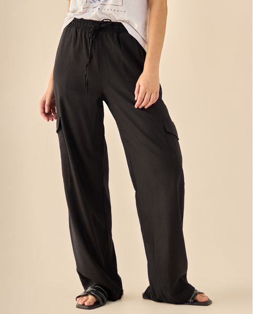 Pantalón Cargo con Cintura Elástica