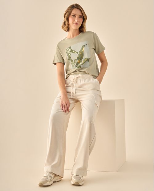 Pantalón Cargo con Cintura Elástica