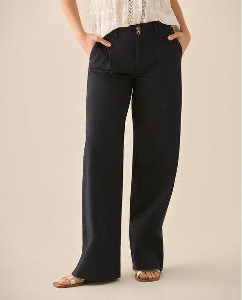 Pantalón clásico recto para mujer