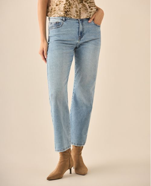 Jean Straight tono claro para mujer