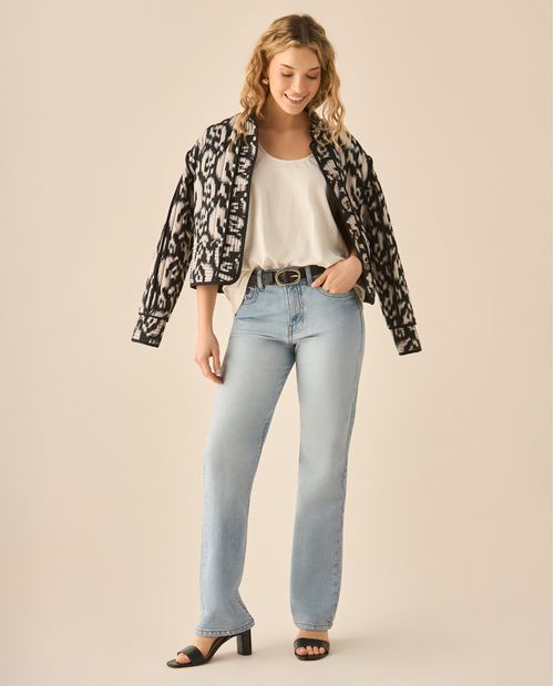 Jean Straight tono claro para mujer