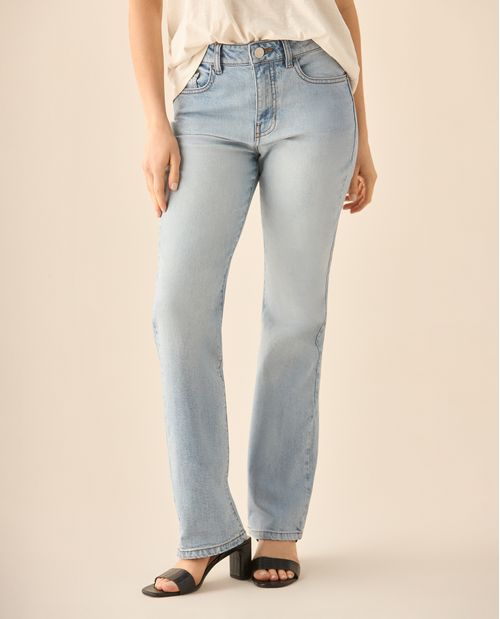 Jean Straight tono claro para mujer