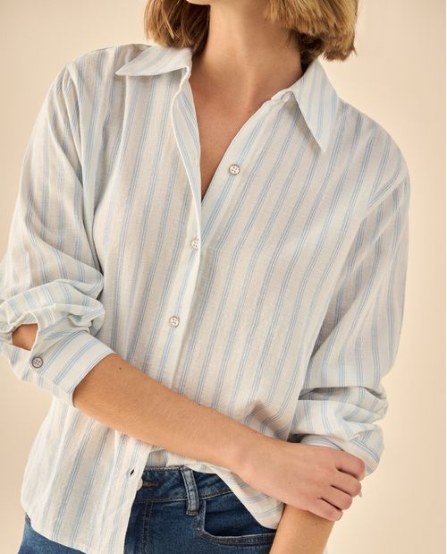 Camisa de Rayas Manga Larga