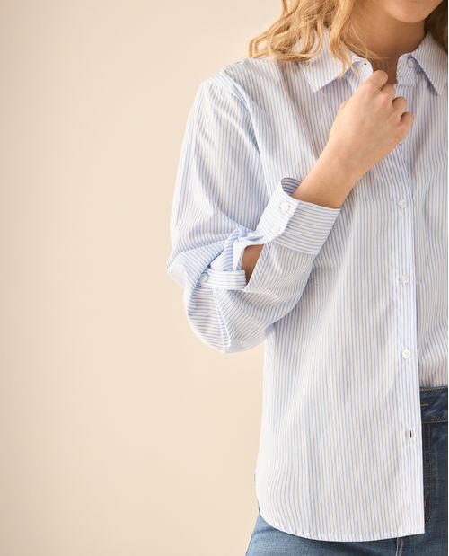 Camisa clásica de rayas para mujer