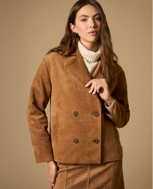 Chaqueta cruzada con botones dobles