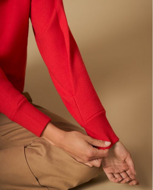 Cárdigan de hombro caído con silueta relajada