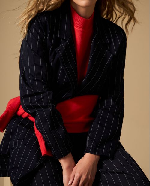 Blazer estructurado de largo medio