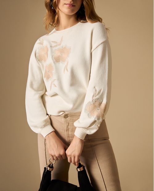 Chaleco tejido cuello media perilla