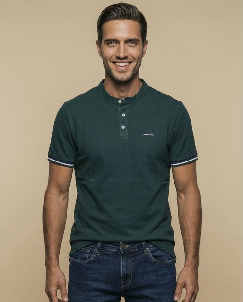 Camiseta polo cuello mao fit regular