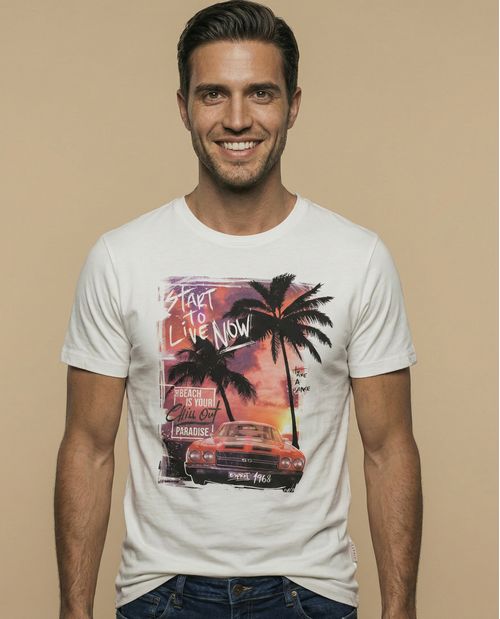 Camiseta básica manga corta fit regular