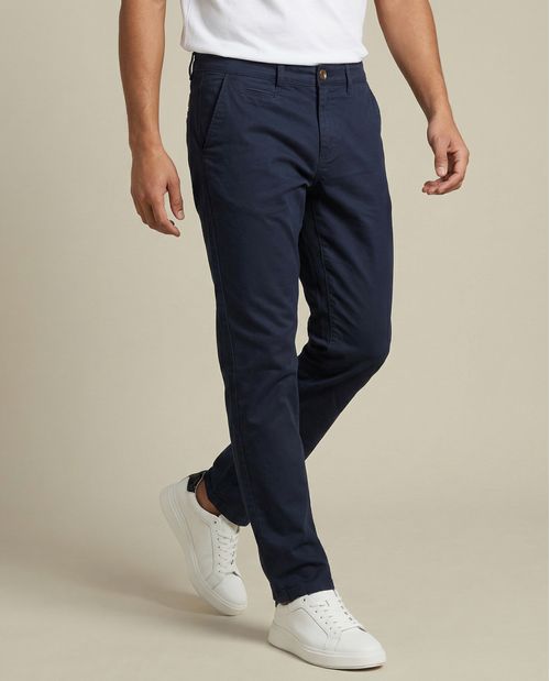 Pantalón chino corte recto tiro medio
