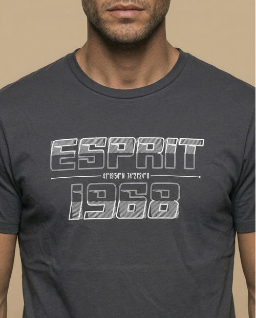 Camiseta con estampado gráfico en pecho