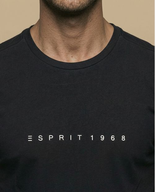 Camiseta con logo estampado cuello redondo