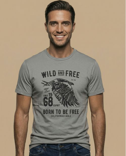 Camiseta con estampado gráfico de águila