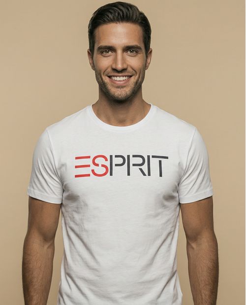 Camiseta con logo estampado en pecho