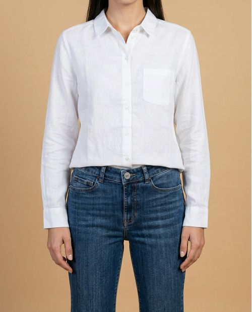Camisa manga larga con bolsillo frontal