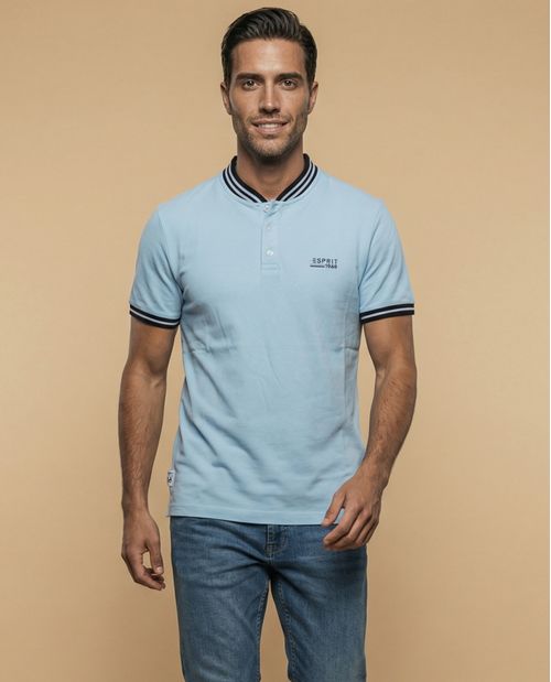 Camiseta básica manga corta con cuello redondo para hombre