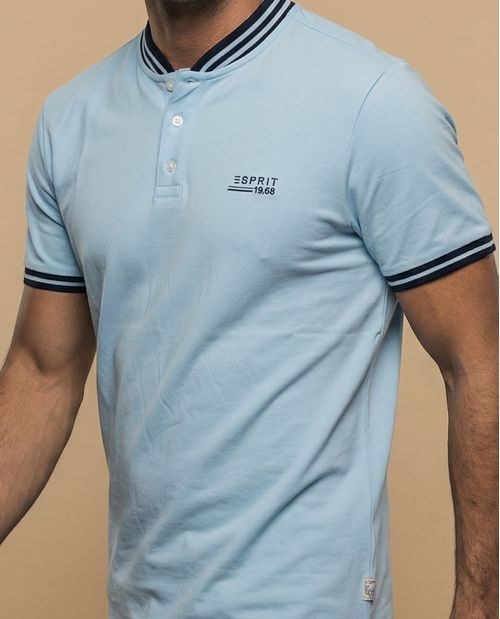 Camiseta básica manga corta con cuello redondo para hombre