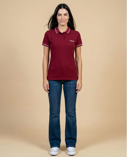 Camiseta tipo polo para mujer