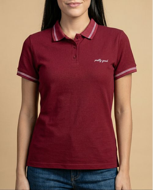Camiseta tipo polo para mujer