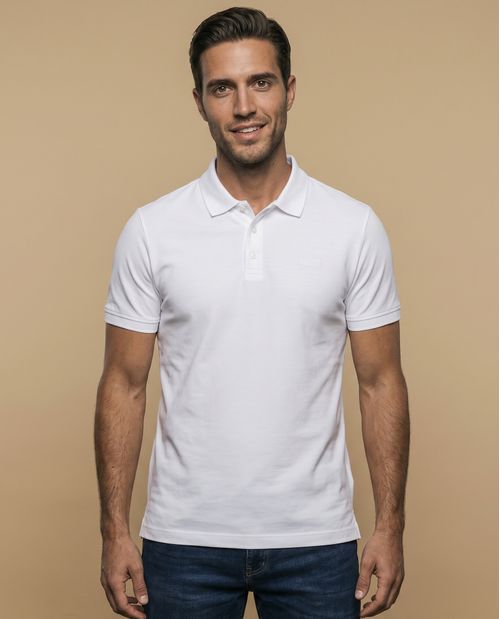 Polo manga corta con cuello clásico para hombre