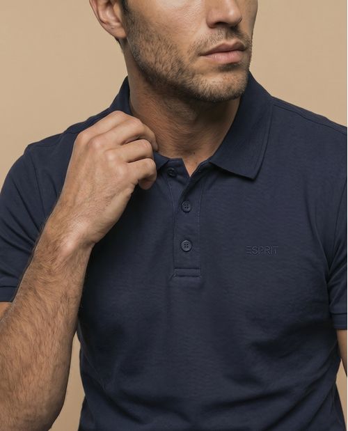 Polo manga corta con cuello clásico para hombre