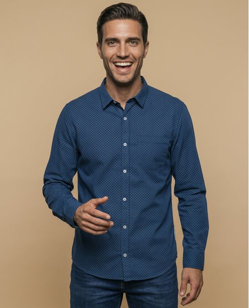 Camisa manga larga hombre