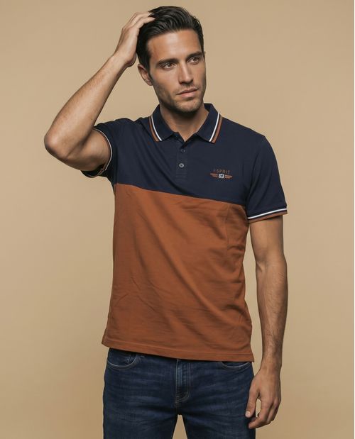 Polo bicolor slim fit