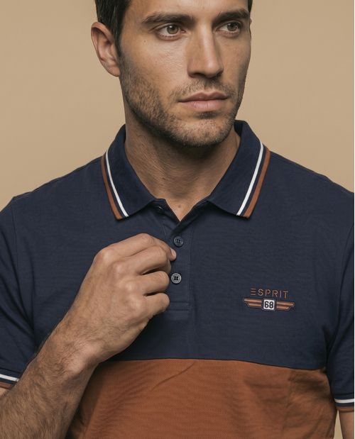 Polo bicolor slim fit
