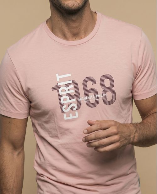 Camiseta manga corta con estampado gráfico ESPRIT 1968 para hombre
