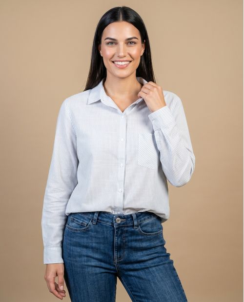 Camisa Manga Larga Algodón