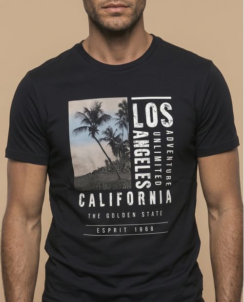Camiseta estampada 100% algodón