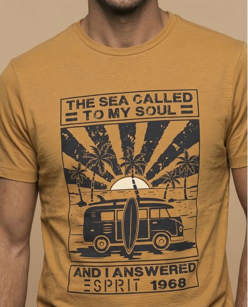 Camiseta manga corta algodón hombre