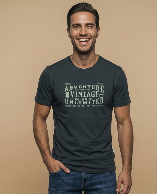 Camiseta masculina estampada