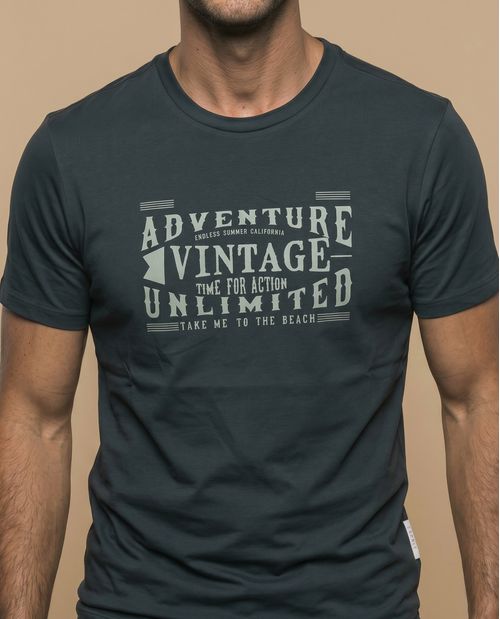 Camiseta masculina estampada