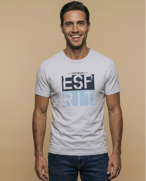 Camiseta manga sisa algodón