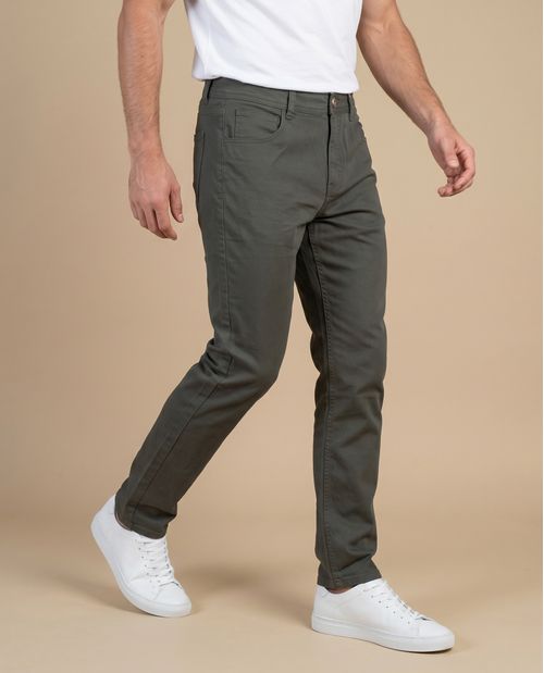 Pantalón Slim Fit Marrón Claro